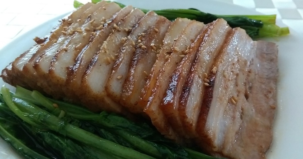 もちもち豚バラ肉の青パパイヤサラダとチリライムドレッシングのレシピ