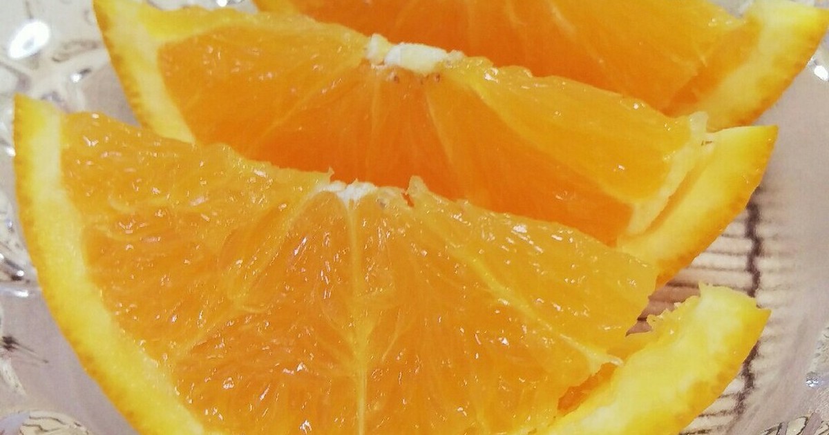柑橘類オレンジの切り方 スマイルカット レシピ 作り方 By もえちゃんはは クックパッド