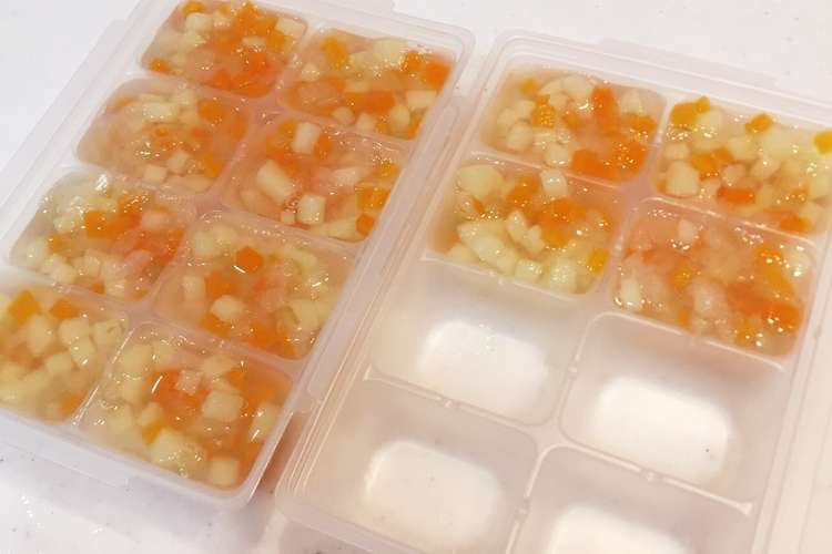 離乳食中期後期 時短 簡単 野菜ミックス レシピ 作り方 By はるはるみはる クックパッド 簡単おいしいみんなのレシピが361万品