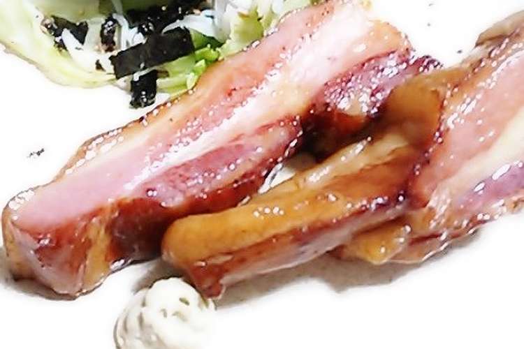 ブロックベーコンのステーキ 山葵で レシピ 作り方 By ｔｏｍｏｗａｔ クックパッド