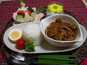 簡単 高野豆腐ともやしのカレー