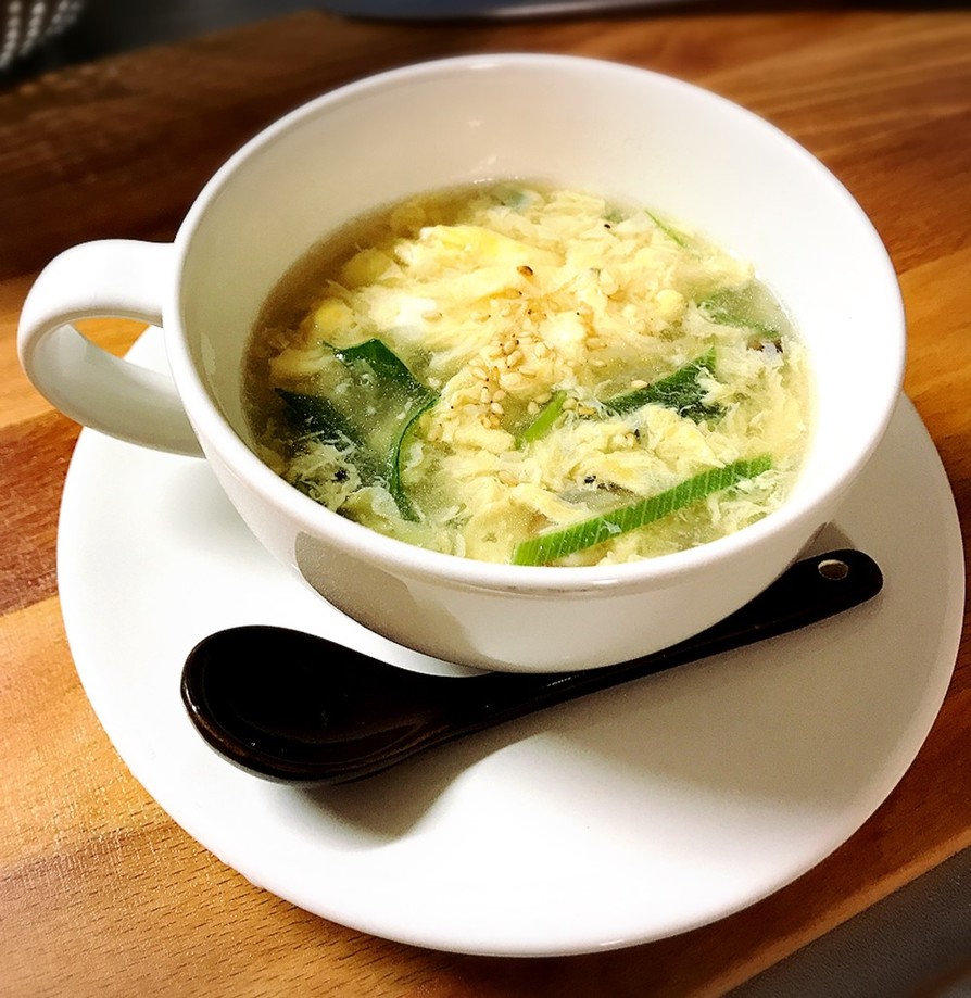 簡単♪シイタケと卵の中華スープの画像