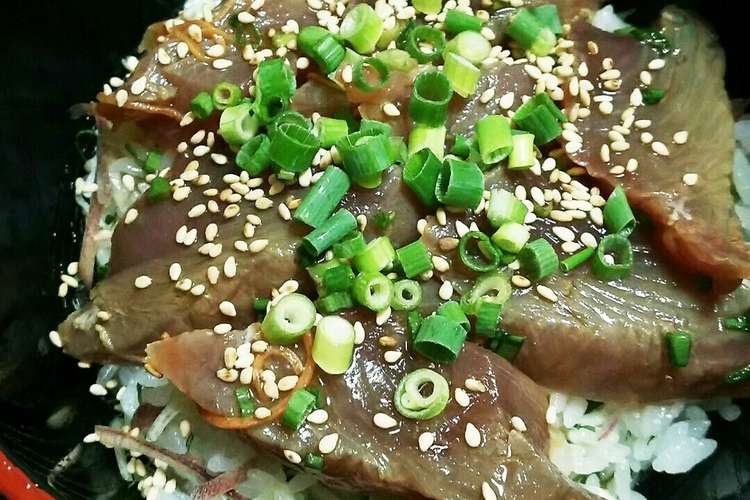 かつおの漬け 丼 お鮨屋さんの隠し味 レシピ 作り方 By Jujuそら クックパッド 簡単おいしいみんなのレシピが352万品