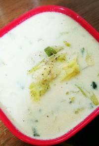 【糖質オフ】鶏肉と野菜の豆乳スープ