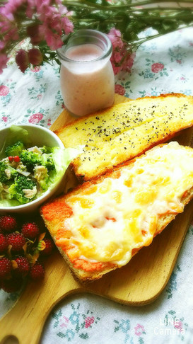 ☆定番!明太チーズフランス☆朝ごはん~!