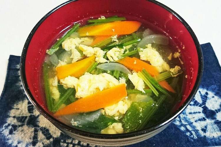 ほうれん草とにんじんの和風スープ レシピ 作り方 By れもん12 クックパッド 簡単おいしいみんなのレシピが366万品