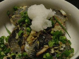 香りがそそるね♪トロアジの香味焼き☆