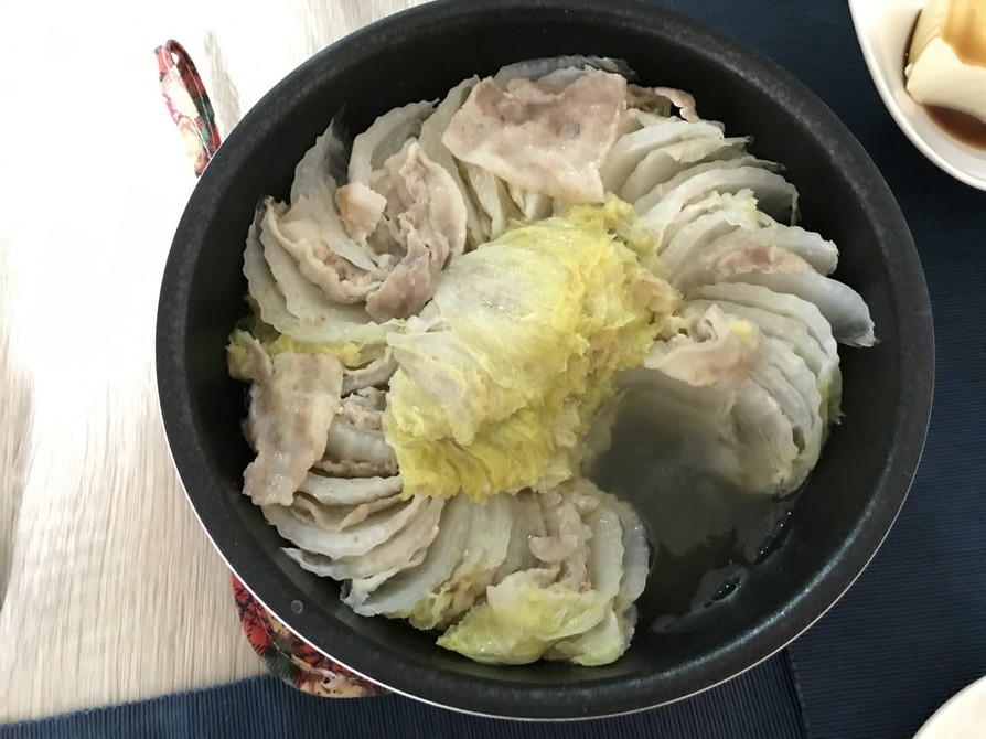 白菜と豚バラのミルフィーユ鍋の画像