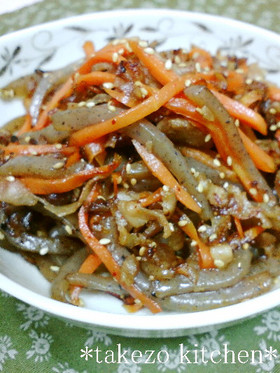 簡単!豚肉とにんじんこんにゃくきんぴら