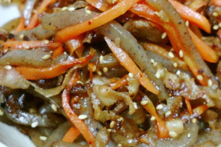 簡単 豚肉とにんじんこんにゃくきんぴら レシピ 作り方 By Xxxtakezoxxx クックパッド