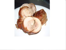 鶏もも肉の縛り煮
