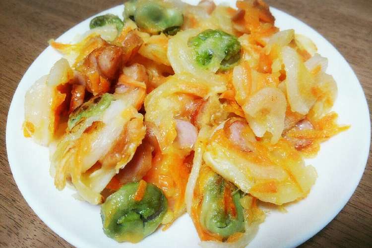 フライパンで 新玉とそら豆のかき揚げ レシピ 作り方 By Cookまるのすけ クックパッド 簡単おいしいみんなのレシピが353万品