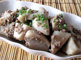 れんこんの甘味噌そぼろ