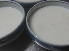飲むヨーグルトでゼリー