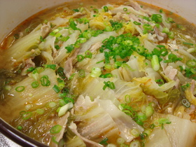簡単★白菜と豚バラのピリ辛煮