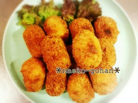 簡単!新じゃかいもと新玉ねぎのコロッケ♡