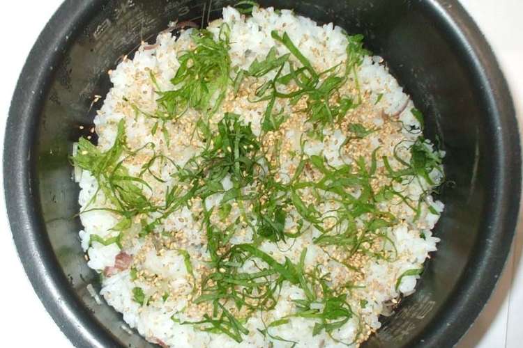 ミョウガの混ぜご飯 簡単混ぜるだけ炊飯器 レシピ 作り方 By 漢方薬のタカキ大林店 クックパッド 簡単おいしいみんなのレシピが360万品