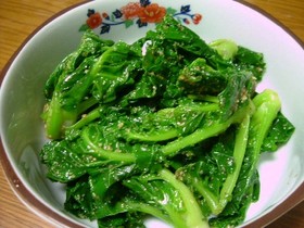 新野菜!プチヴェールのごま和え