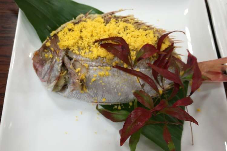 蒸し鯛 高知県芸西村の郷土食 レシピ 作り方 By ふるさとの台所 クックパッド 簡単おいしいみんなのレシピが350万品