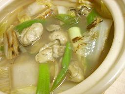 焼き野菜の牡蠣鍋スープの画像