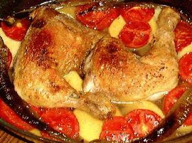 チキンと野菜のオーブン焼きの写真