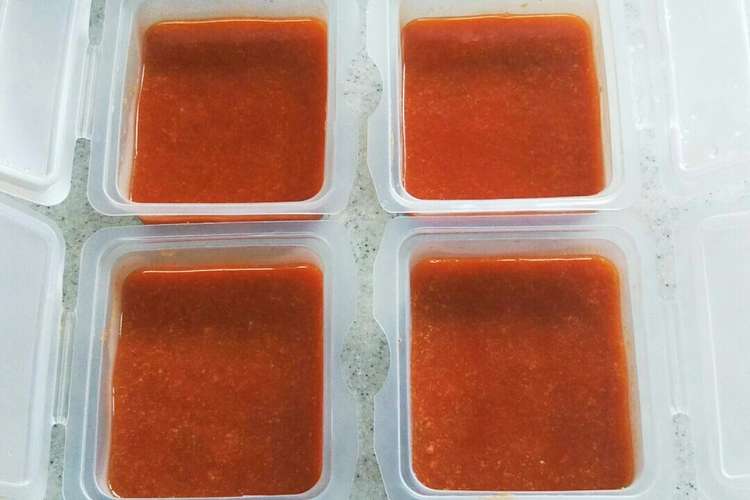 離乳食 万能トマトソース レシピ 作り方 By 倫太郎ママ クックパッド 簡単おいしいみんなのレシピが356万品