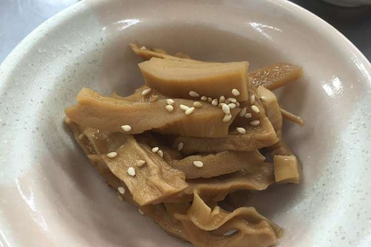 干し筍の油炒め 高知県旧吾北村の郷土食 レシピ 作り方 By ふるさとの台所 クックパッド