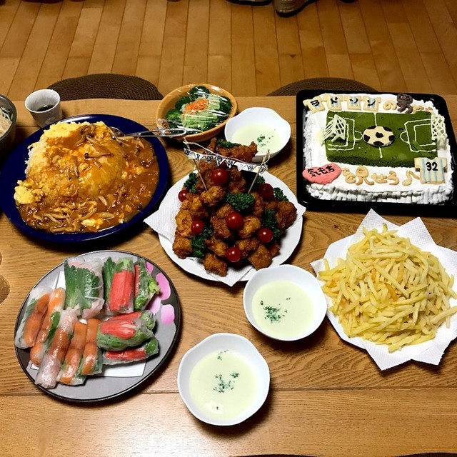 誕生日の夜ご飯 男子中学生用 レシピ 作り方 By 適当なマメチカ クックパッド 簡単おいしいみんなのレシピが355万品