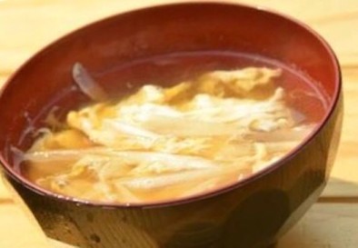 簡単ミョウガの卵スープの写真