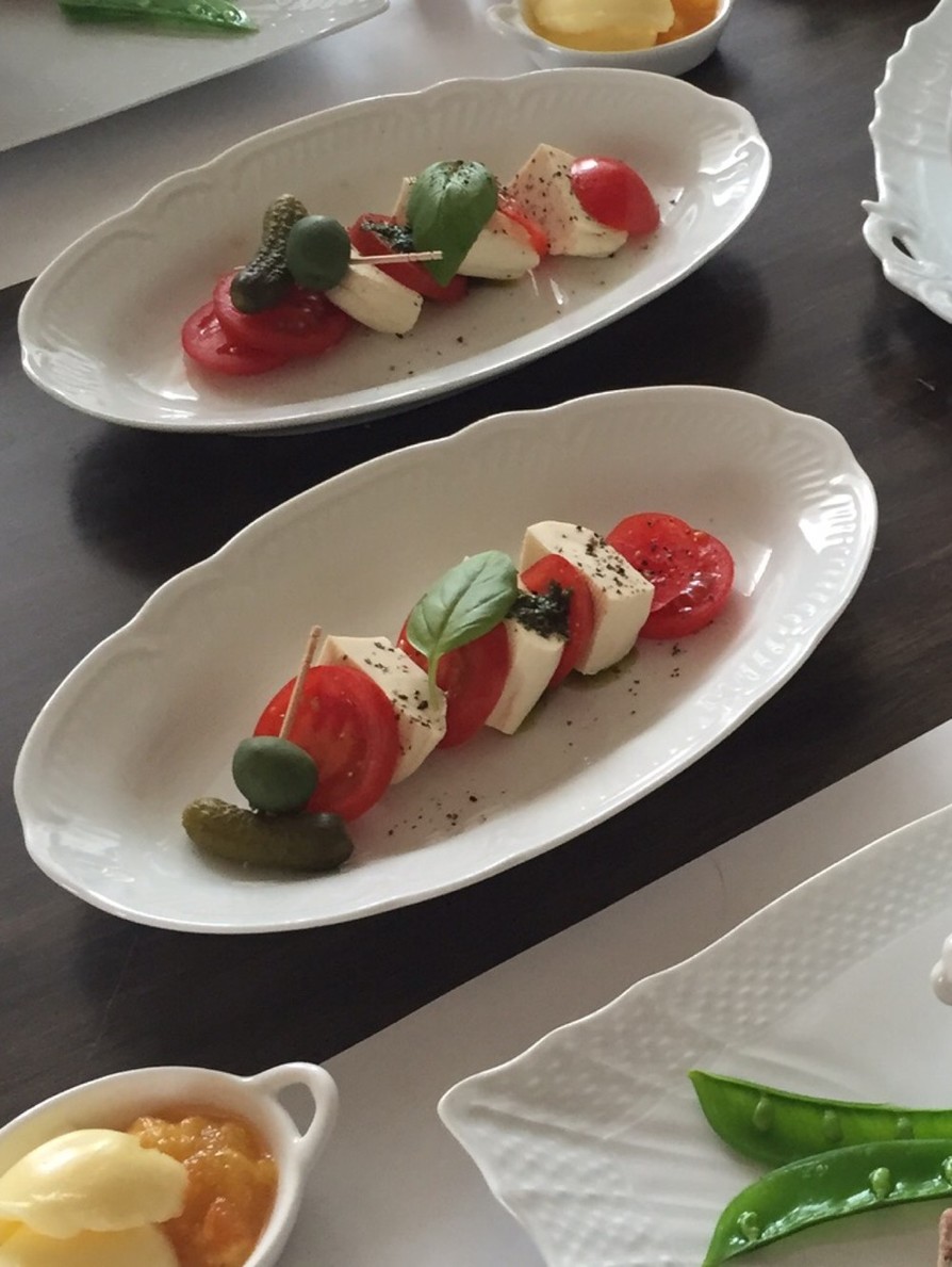 お豆腐のサラダ・カプレーゼの画像