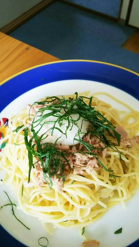 冷たい夏パスタ~ツナおろしパスタ