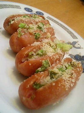 パン粉チーズサンドしちゃったウインナー♥