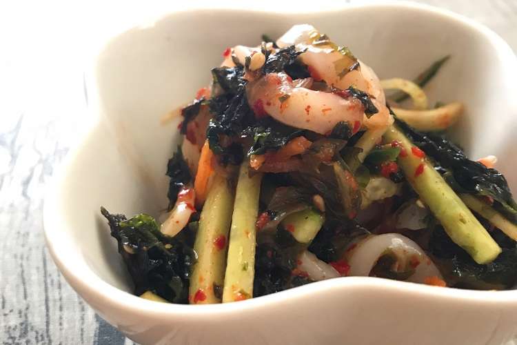 ご飯が進む いかそうめんのキムチ和え レシピ 作り方 By Whiteoak クックパッド