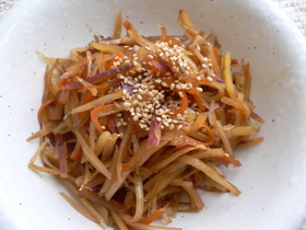 野菜皮のキンピラ♪