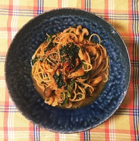 ツナとほうれん草のバター醤油パスタ
