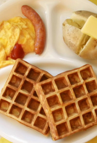 Easy waffle Morning♪
