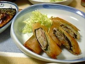 簡単!豚肉とモヤシのヘルシー春巻