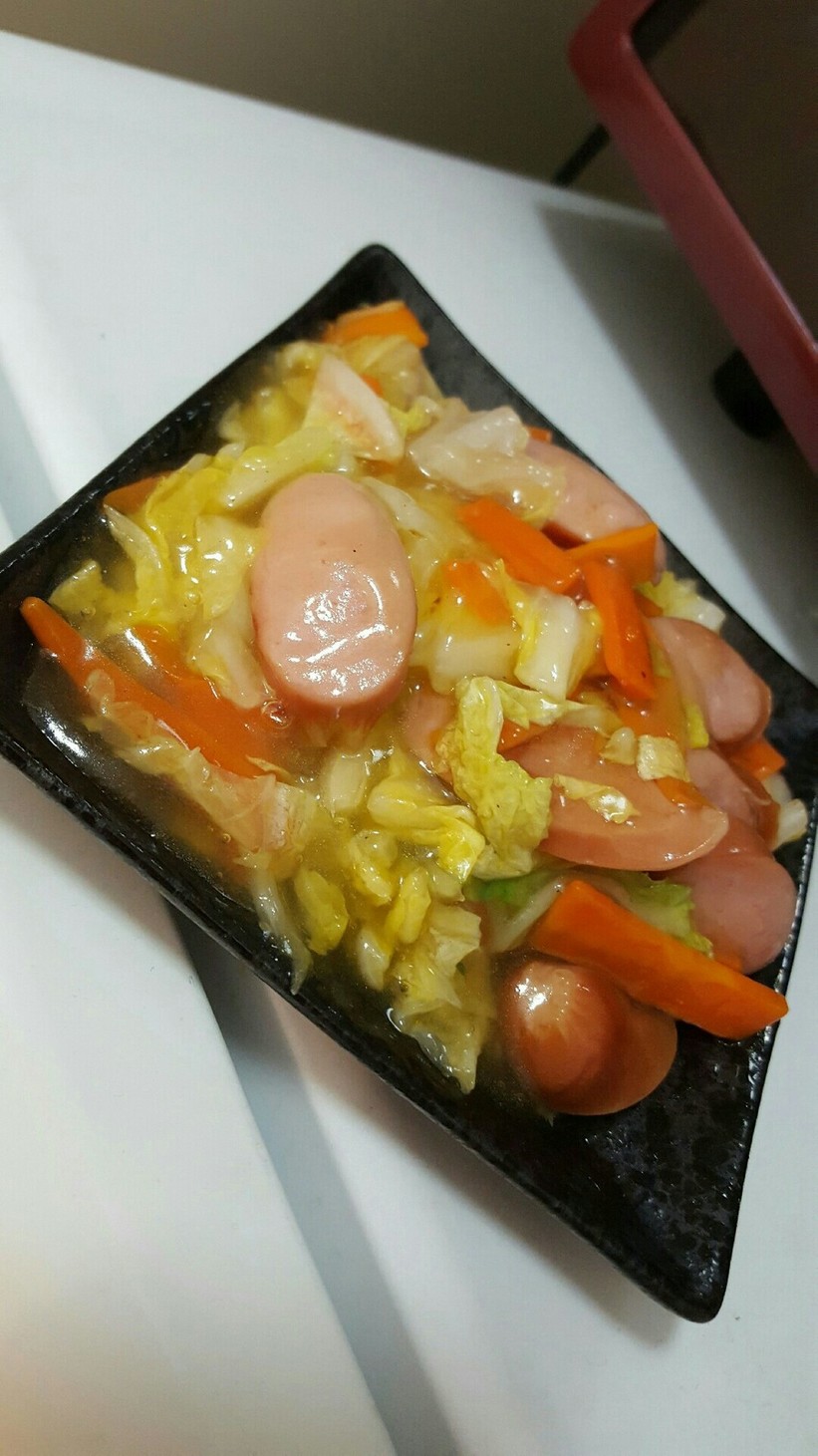 うどんスープの素de野菜あんかけ✩の画像