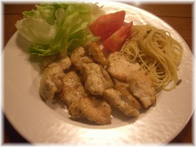しっとり☆鶏むね肉のバターソテー♪
