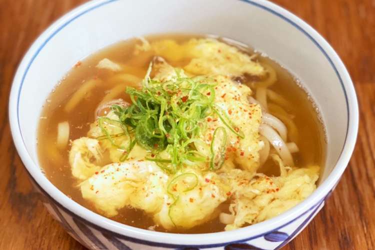 つゆが全部飲めちゃう かけうどん レシピ 作り方 By とらちゃんのmama クックパッド 簡単おいしいみんなのレシピが375万品