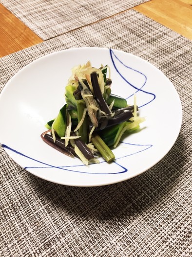 蕨ときゅうりのサラダ浅漬けの写真