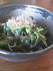 ほうれん草としらすのポン酢あえの写真