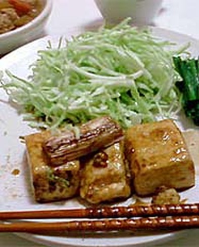 豆腐の照り焼きの写真