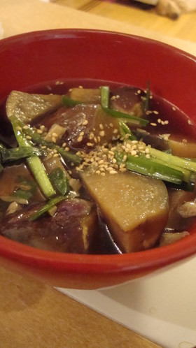 ✿麺つゆで茄子の煮びたし✿にんにく風味✿