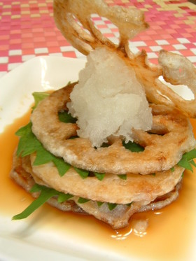 れんこんの青じそおろしポン酢