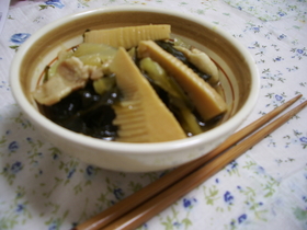 わかめと竹の子の含め煮