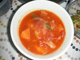 具沢山トマトスープ