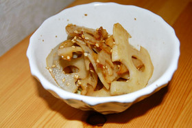 しゃきしゃき美味~♪れんこんのキンピラ