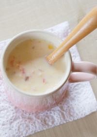【離乳食初期】魚のコーンスープ