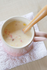 【離乳食初期】魚のコーンスープ